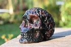 3 5   Carved Garnet Skull Natural Reiki Crystal Skull Decor Crystal Gift 1pc
