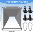 Silicone Protective Case With Starlink Mini Dish With 4 Suction Cups 2 Carabi   
