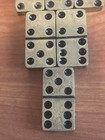 Vintage 40s-50s Solid Brass 28 Pc  Domino Set- Nice Patina - No Box