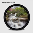 Zomei Slim Optical Glass Adjustable Nd2-nd400 Filter 40 5-82mm Gnd Filter F  Slr