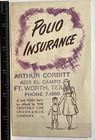 Polio Insurance Brochure Century Life Insurance Co Vintage Medicine Brochure