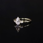 Lab Grown Diamond Ring 1ct Water Droplet Ight Luxury 14k Gold Engagement Ring