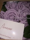 Floroom Artificial Flowers 25pcs Real Looking Lilac Foam Fake Roses With Stems
