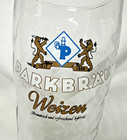 Vtg Parkbr  u Weizen Hefe 9  Wheat Beer Glass 0 5l Swirl Sahm Germany 20 Oz 1980s