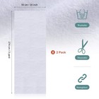 Tatuo 2 Pieces 20 X 108 Inch Fusible Fleece Interfacing  20 X 108 Inch  White