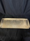 Vintage Mid Century Arthur Armour Hammered Aluminum Gold Tone Tray 13 5   