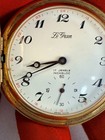 Vintage Le Gran Swiss Pocket Watch 17 Jewels Hunter Case Gold Tone 2 Inch Dial