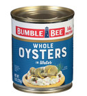  4 Pack  Bumble Bee Whole Oysters In Water - 8 Oz Cans  Gluten Free  14g Protein