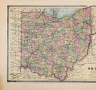 1887 Nevada State  Map Original  12x9 5  Counties - Townships - Railroads