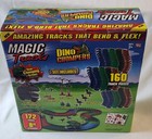 Magic Tracks Dino Chompers 172pc Speedway 8ft Glow In The Dark Track Set New