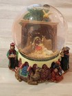 Traditions Hand Crafted Musical Nativity Water Globe Christmas Decor Wind Up