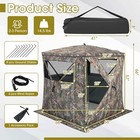 Hunting Blind Portable Pop Up Ground Tent 2-3 Person W  Carry Bag Storage Pocket