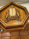 Vintage Old Framed Judaica 10 Commandments Lion   s And Crown  Wall Hanging 12 