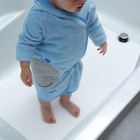 16  X 40  White Adhesive Vinyl Anti Slip Non Skid Safety Bath Mat With Drain    