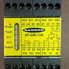 Banner At-gm-13a Safety Relay 115v Ac 24v Dc Ac dc 200ma Din Rail
