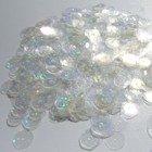 Sequins Crystal Clear Hologram 5mm Round Cup  1000 Pcs  12 500 Pieces Loose Hq