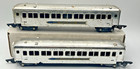 Pair Of Gilbert American Flyer S Gauge Chromed 655 Silver Bullet Coaches - 1953