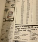  Unused   Los Angeles Kings Full Season Ticket Book 1994 -    95  Games 1 - 38