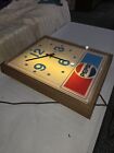 Pepsi 1976  Vintage Clock Light 18  Tall Tested Working Woodgrain   