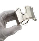 Sculptural Vintage Solid Sterling Silver Cuff Bracelet  W - 2 7 8    86 2 Grams