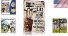 Vintage Golf Metal Tin Sign - 8  12 Inch Humorous Wall Decor For Home   Office