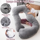 Pregnancy Pillow  U Shaped Full Body Pillow For Maternity Support  Sleeping P   