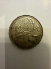 1966 Canada Silver 25 Cents Canadian Coin Uk Queen Elizabeth Ii Caribou I119053