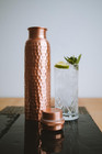 34oz Pure Copper Water Bottle - Handmade Hammered Finish - Ayurvedic Health Usa