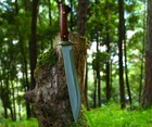 Custom Handmade Carbon Steel Blade Survival Machete Knife Hunting Knife Camping