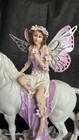 Large Enchanted Fairy Riding Unicorn Figurine 13  Ok Lighting Resin