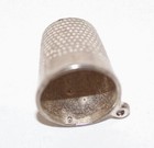 Vintage Sterling Silver Sewing Thimble Bracelet Charm Pendant By Chim 3 3g