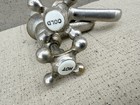 Vintage Pair Hot   Cold Faucets With Porcelain X Handles             