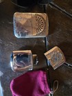Vintage Lot Of 2 Jon-e Catalytic Hand Warmers W  Red Flannel Bags   Hard Case