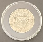 1935 New Zealand Silver Half Crown Coin George V Key Date Scarce Low Mintage  1