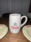 2 Vintage Coors Ashtrays  1 Mug    brewed With Pure Rocky Mountain Spring Water 