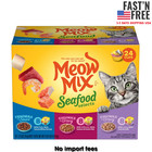 Meow Mix Seafood Selections Variety Pack  Wet Cat Food  2 75 Oz Cup  24 Pack 