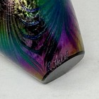 Signed Robert Held Blue Purple Iridescent Art Glass Perfume Bottle 4  Stopper