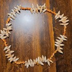 Vintage  60  Years Old  Polynesian Augers   Small Shells Lei necklace 25   26 