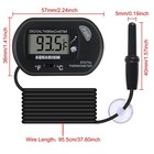 4pack Aquarium Thermometer With Large Lcd Display