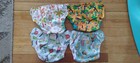Smart Bottoms Multicolor Diaper Covers Lot Of 4 With 8 Cloth Inserts