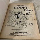 Vintage Walt Disney Goofy Follows The Dots Coloring Book 1978