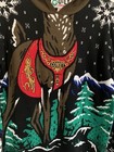 Ugly Christmas Party Sweater Adult Comet Reindeer Holiday Hoodie Red Green M