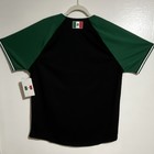 Mex Mexico Baseball Jersey Black Green Size M Team Baseball Jersey