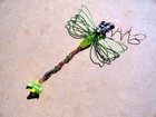  9269 Cat Face Dragonfly Wire Wrapped With Beads One Of A Kind