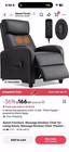 Sweet Furniture Massage Recliner  Chair W heat
