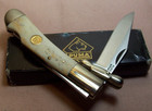 1990 s puma mint Unused swing Guard Medici  21 0563 Smooth Bone Pocket Knife nib