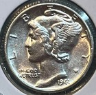 Uncirculated 1941 Philadelphia Mint Silver Mercury Dime