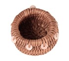 Pomo Miniature Basket 20th Century  Size  75  H X 1 5  D  Hand Coiled
