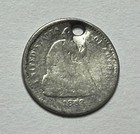1863 Seated Liberty Half Dime - Key Date H10c  S075