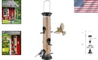 Squirrel Proof Bird Feeder For Outdoors Hanging  Metal Wild Bird Feeders With Re